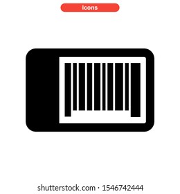 barcode icon isolated sign symbol vector illustration - high quality black style vector icons
