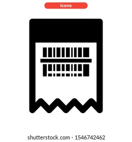 barcode icon isolated sign symbol vector illustration - high quality black style vector icons
