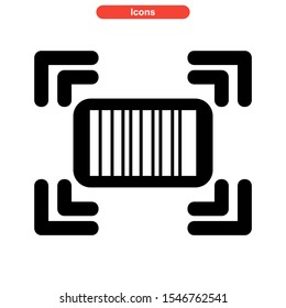 barcode icon isolated sign symbol vector illustration - high quality black style vector icons
