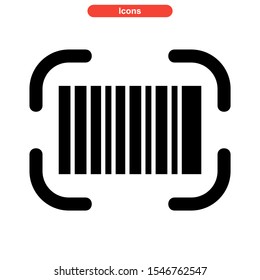 barcode icon isolated sign symbol vector illustration - high quality black style vector icons
