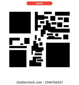 barcode icon isolated sign symbol vector illustration - high quality black style vector icons
