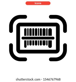 barcode icon isolated sign symbol vector illustration - high quality black style vector icons
