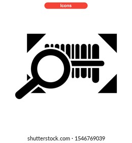 barcode icon isolated sign symbol vector illustration - high quality black style vector icons
