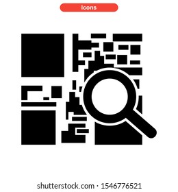 barcode icon isolated sign symbol vector illustration - high quality black style vector icons
