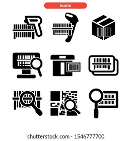 barcode icon isolated sign symbol vector illustration - Collection of high quality black style vector icons
