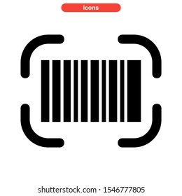 barcode icon isolated sign symbol vector illustration - high quality black style vector icons

