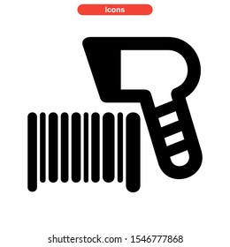 barcode icon isolated sign symbol vector illustration - high quality black style vector icons
