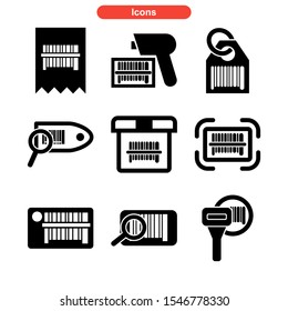 barcode icon isolated sign symbol vector illustration - Collection of high quality black style vector icons
