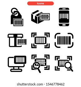 barcode icon isolated sign symbol vector illustration - Collection of high quality black style vector icons
