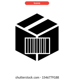 barcode icon isolated sign symbol vector illustration - high quality black style vector icons
