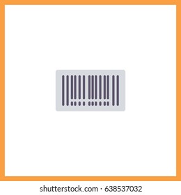 Barcode icon. Item identification vector