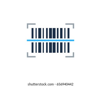 Barcode Icon Logo Design Element