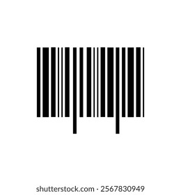 Barcode icon logo design template isolated illustration