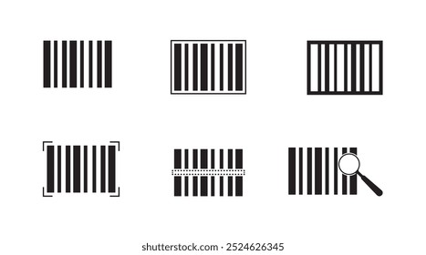 Barcode Icon Logo Symbol. Barcode Scanner. Illustration