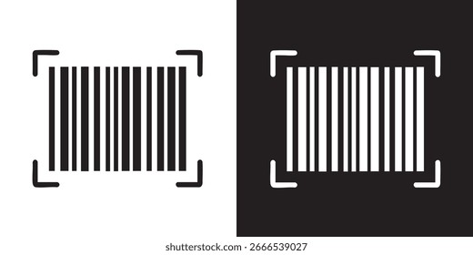 Ícone de código de barras - Design de vetor minimalista