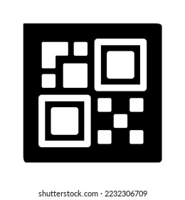 barcode icon on white background