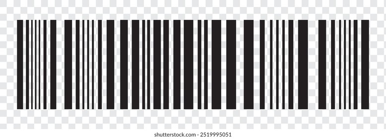 barcode icon on white background. Black bar code icon for your web site design, logo, app, UI. Symbol about shopping concept. flat style. EPS 10.