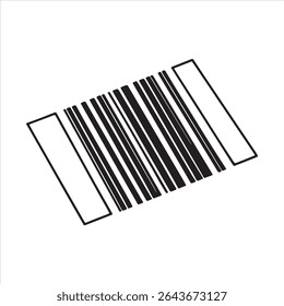 Ícone do código de barras - Símbolo de identificação de produto, digitalização e varejo para embalagem e estoque