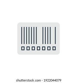 
Barcode icon, qr code scanner icon in color icon, isolated on white background 
