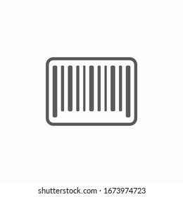 barcode icon, barcode scanner vector