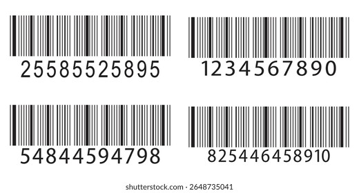 barcode icon for selling, Product code. Barcode icon vector set. Barcode icon isolated on white background. Barcode product distribution icon. Universal code for scanning product or item. 
