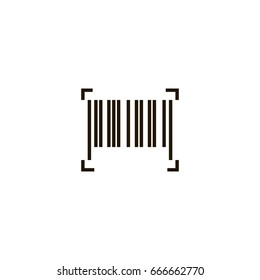 barcode icon. sign design