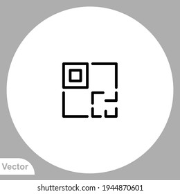 Vector de signo de icono de código de barras,Símbolo, ilustración de logotipo para web y móvil