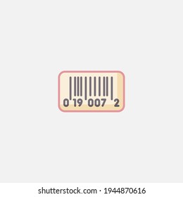 Vector de signo de icono de código de barras,Símbolo, ilustración de logotipo para web y móvil
