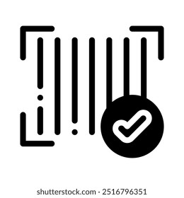 Strichcodesymbol mit Stilsymbol