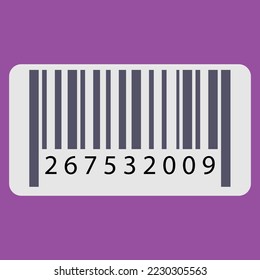 Barcode icon. Subtable to place on shipping and delivery, logistic, etc.