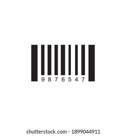 barcode icon symbol sign vector