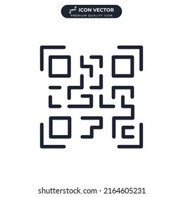 barcode icon symbol template for graphic and web design collection logo vector illustration