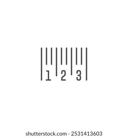 Barcode icon symbol vector illustration