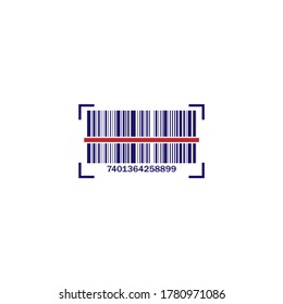 Barcode  icon in trendy flat design