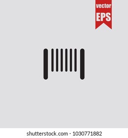Barcode icon in trendy isolated on grey background.Vector illustration.