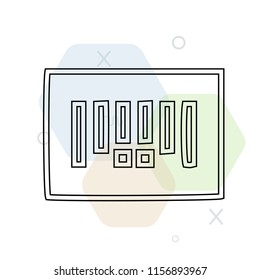 Barcode icon vector can be used as png, Barcode