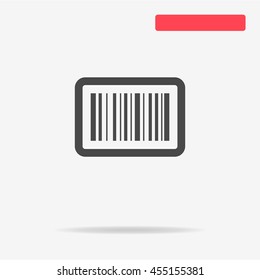 Barcode icon. Vector concept illustration for design.