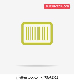 Barcode icon. Vector concept illustration for design.