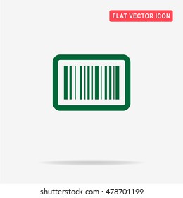 Barcode icon. Vector concept illustration for design.