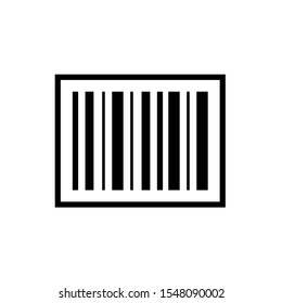 Barcode Icon Vector Design Symbol