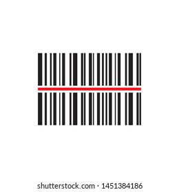 barcode icon vector. eps 10 