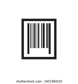 barcode icon vector. eps 10 