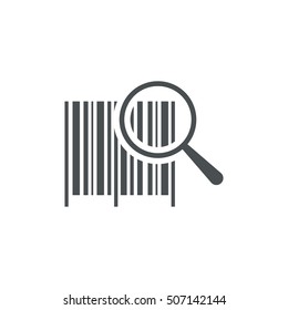 Barcode Icon Vector flat design style