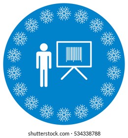 Barcode Icon Vector flat design style