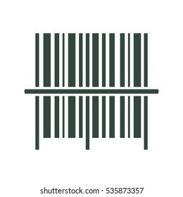 Barcode Icon Vector flat design style