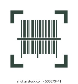 Barcode Icon Vector flat design style