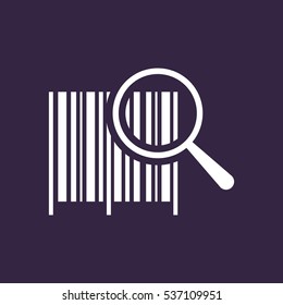 Barcode Icon Vector flat design style