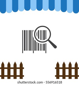 Barcode Icon Vector flat design style
