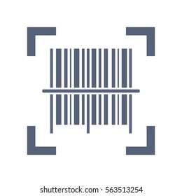 Barcode Icon Vector flat design style