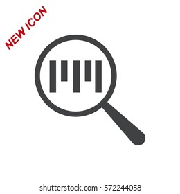 Barcode Icon Vector flat design style